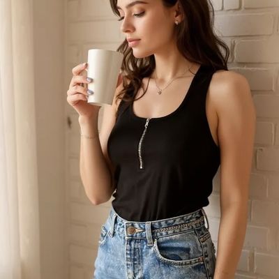 Blusa halter SHEIN Talla XS