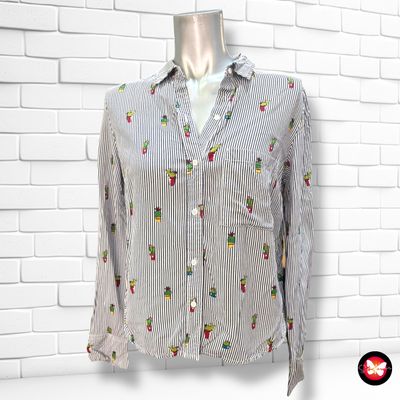 **HOY** Camisa de rayitas BERSHKA Talla S