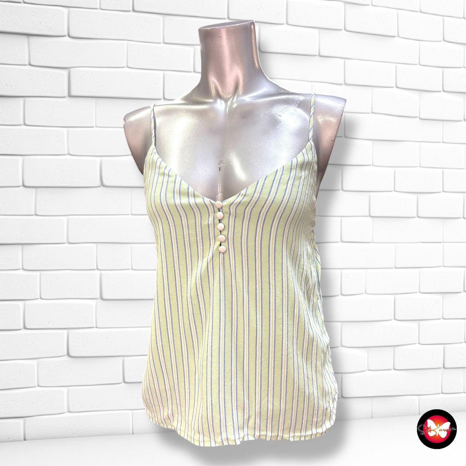 **HOY** Blusa de tirantes de rayitas STRADIVARIUS Talla XS