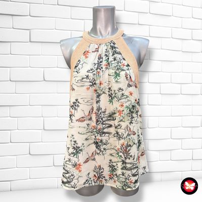 **HOY** Blusa halter estampada H&amp;M Talla 38