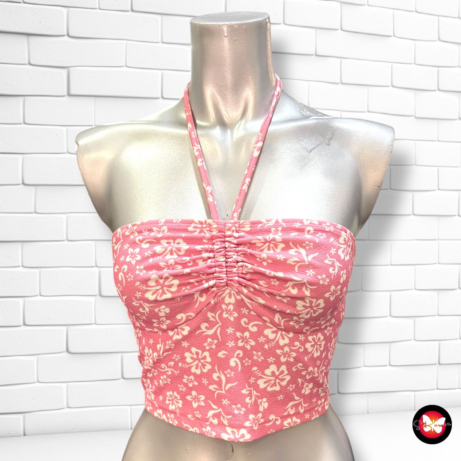 **HOY** Blusa cropped de florecitas SHEIN Talla XS
