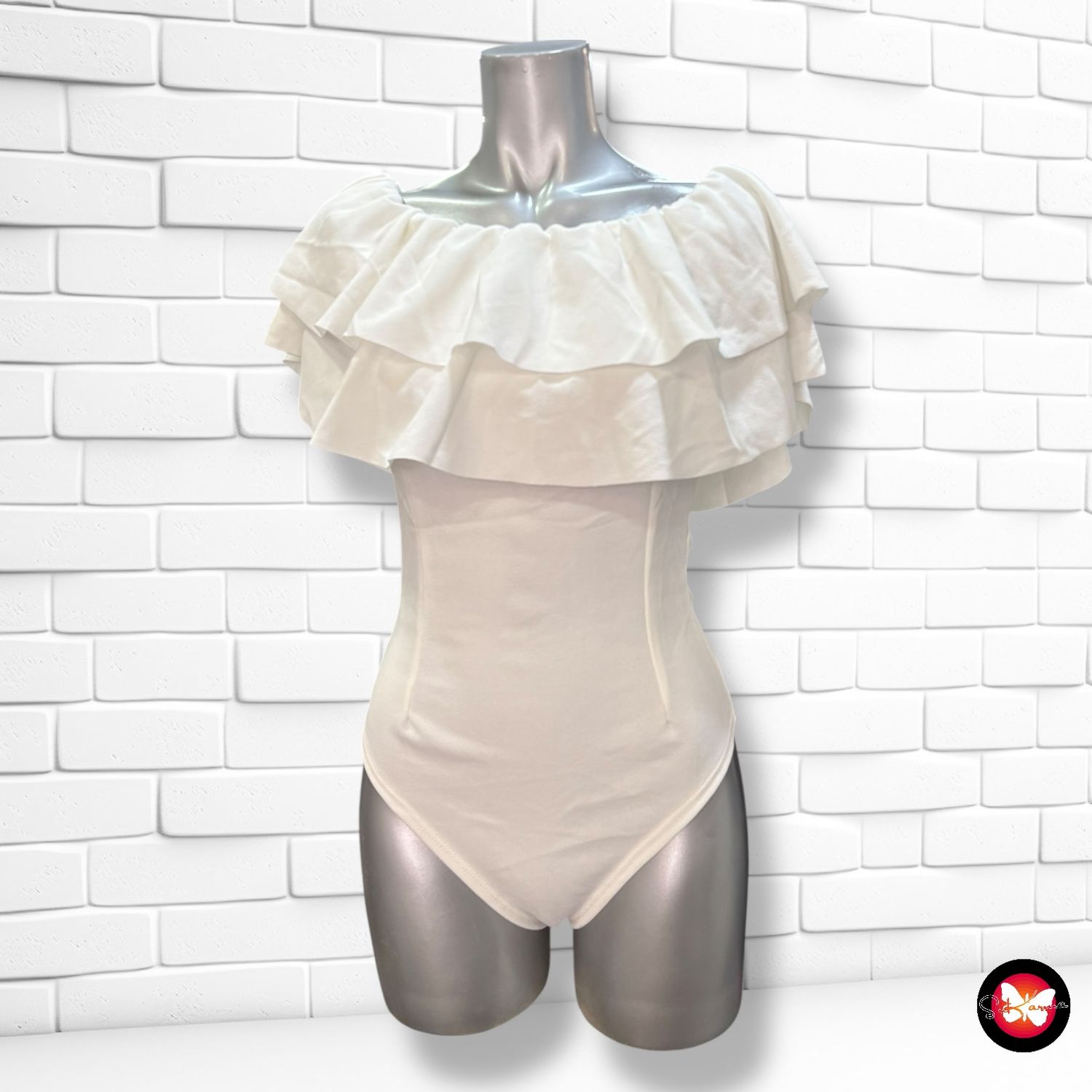 **HOY** Body con volante Talla Única