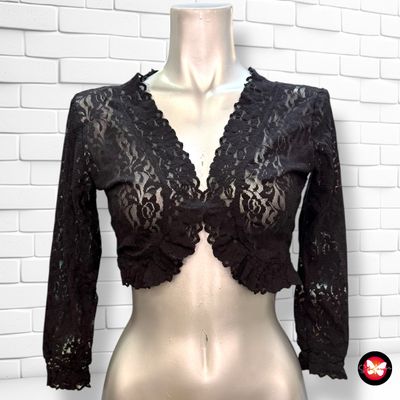 Chaqueta torera de encaje Talla S