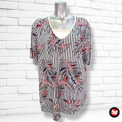 **HOY** Blusa de manga corta tipo chaqueta Talla XXL