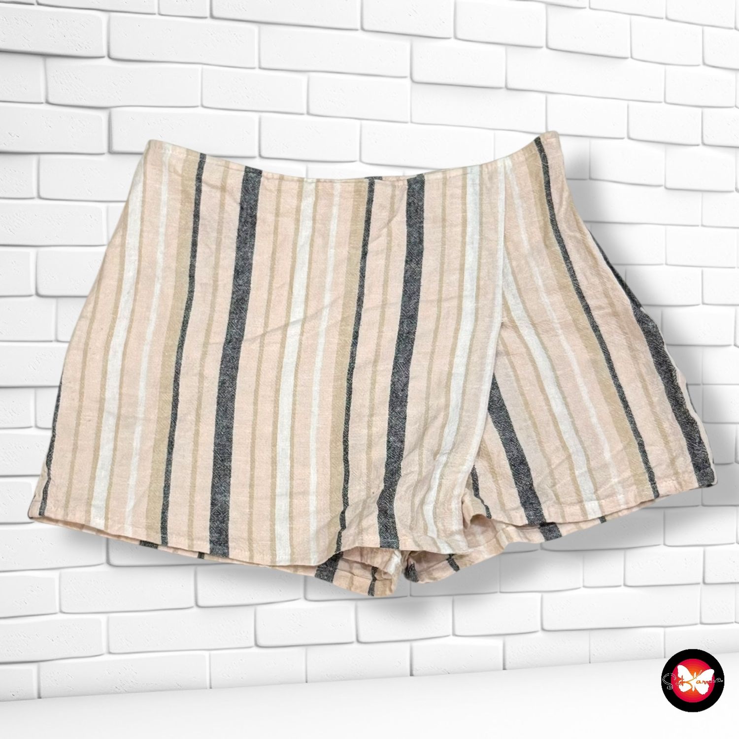 Short de lino tipo falda FOREVER21 Talla S