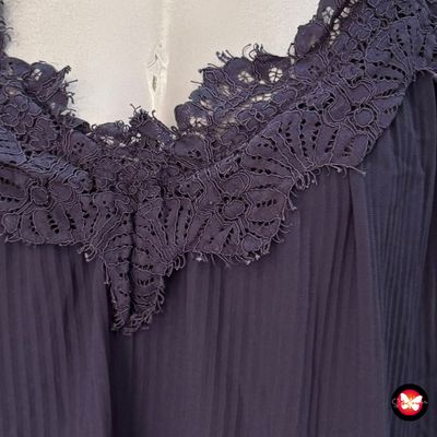 Blusa plisada con encaje ONLY Talla 36