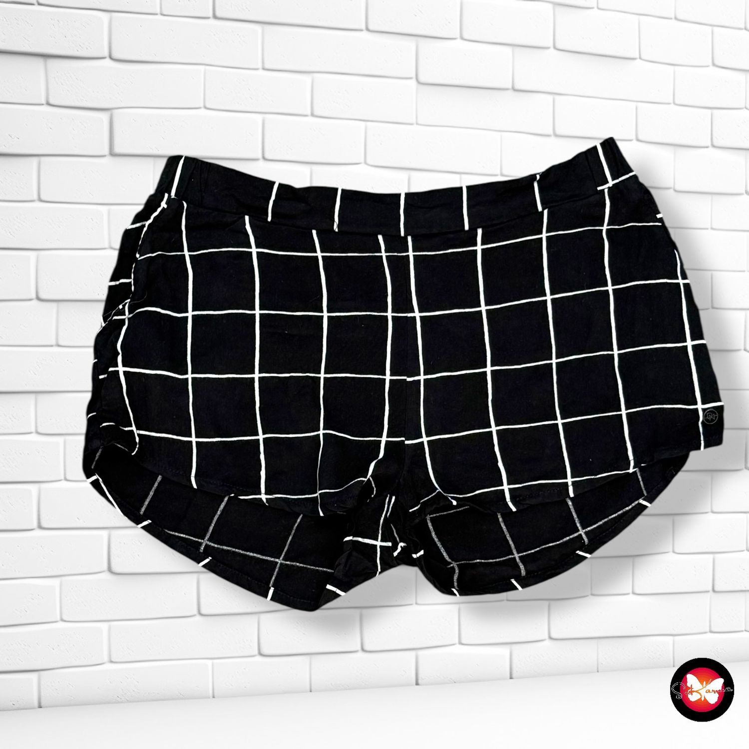 Short sueltito de cuadros DISTRIKT NØRREBRO Talla S