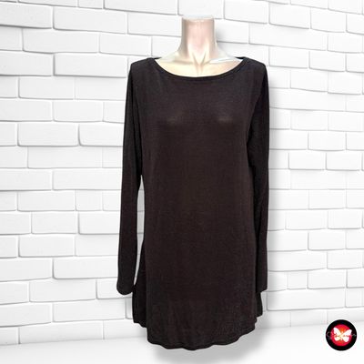 Blusa de manga larga de lurex Talla L
