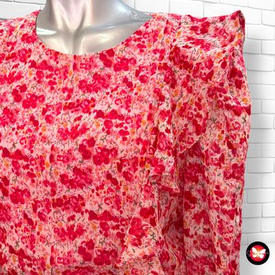 Vestido de manga larga con falda drapeada LOAVIES Talla M