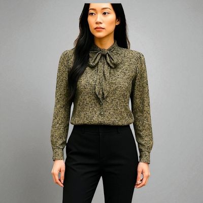 Blusa de manga larga con lazada MELTING STOCKHOLM Talla S
