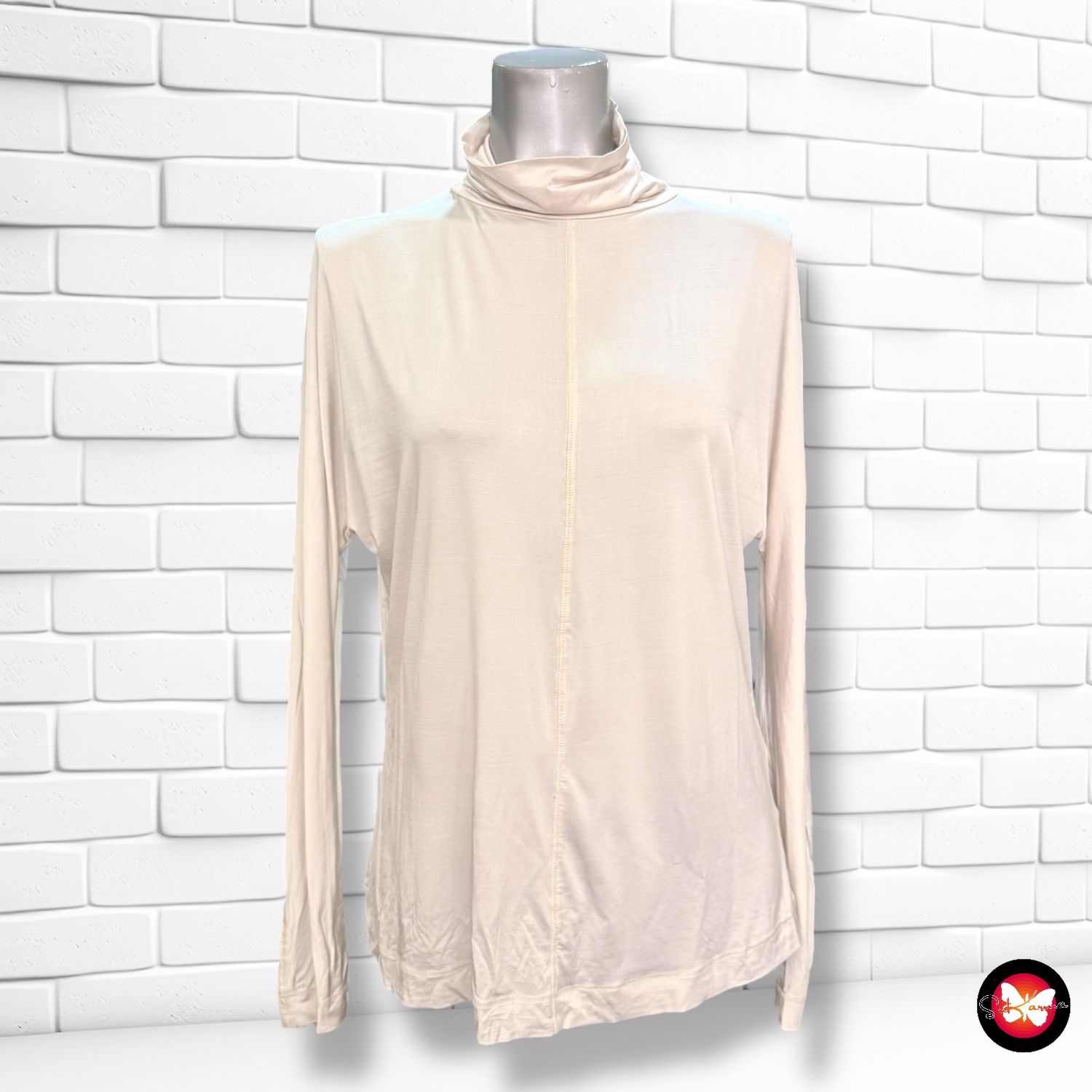 Blusa de manga larga y cuello alto C&amp;A Talla M/L