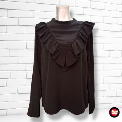 **HOY** Blusa de manga larga con volante H&amp;M Talla 38