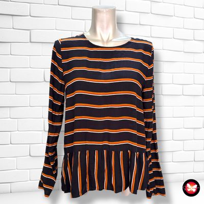 **HOY** Blusa de manga larga de rayitas WE Talla S