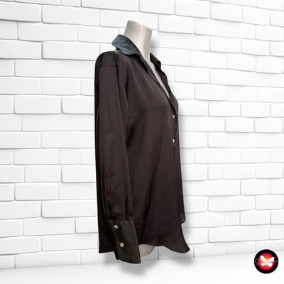 **HOY** Camisa de manga larga satinada ZARA Talla S (grande)