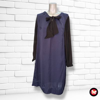 **HOY** Vestido satinado con mangas de gasa VANILIA Talla M