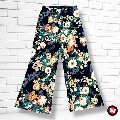 **HOY** Pantalón largo elástico de flores REBELDES Talla 44