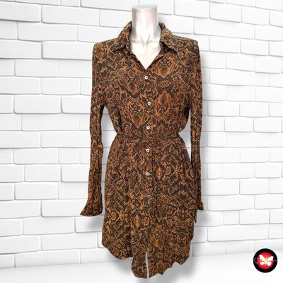 **HOY** Vestido camisero estampado serpiente VILA Talla 40