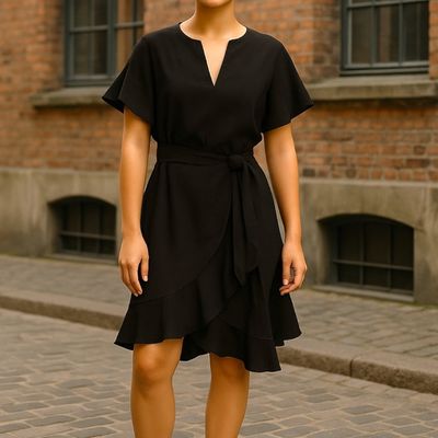 **HOY** Vestido de entretiempo de manga corta EIGHT Talla L