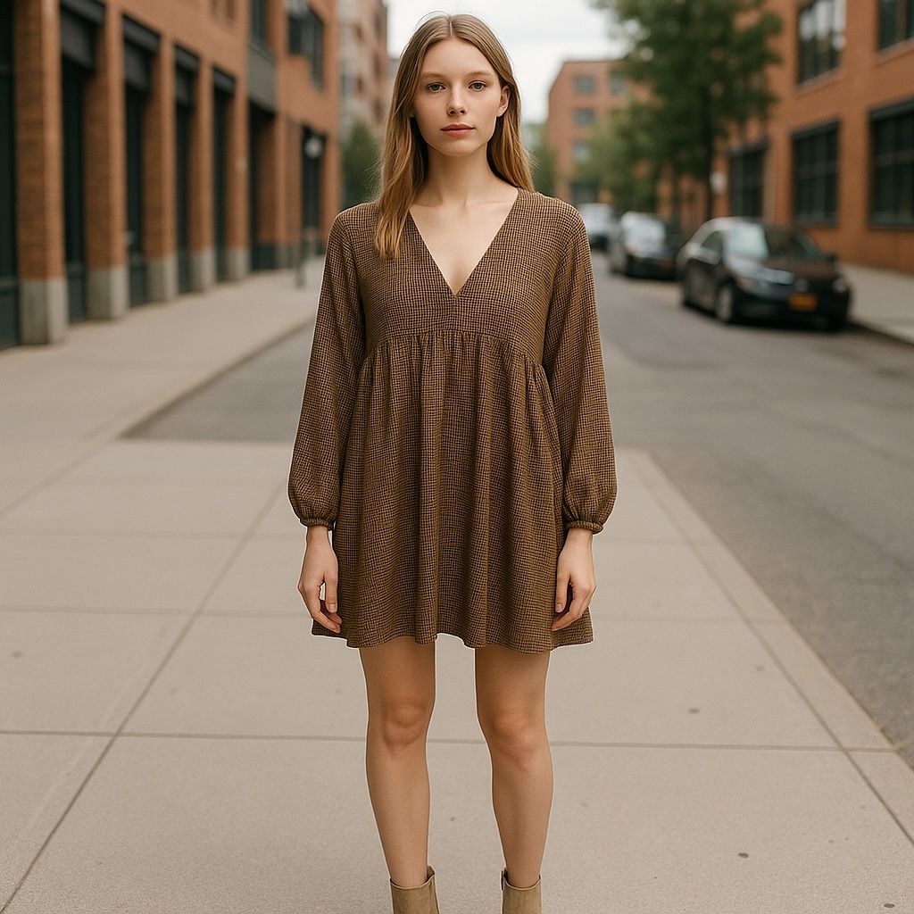 Vestido de entretiempo blusón PULL&amp;BEAR Talla M