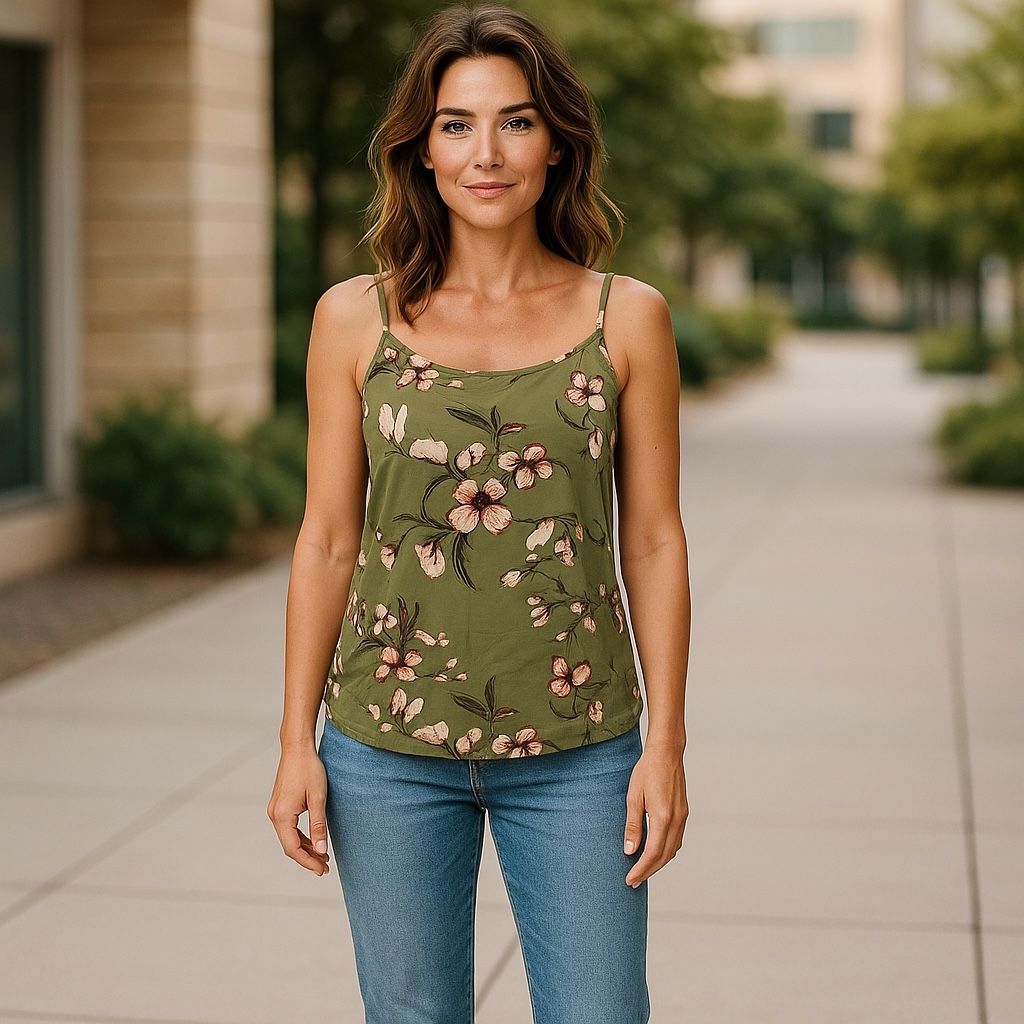 **HOY** Blusa de tirantes estampado flores VERO MODA Talla M