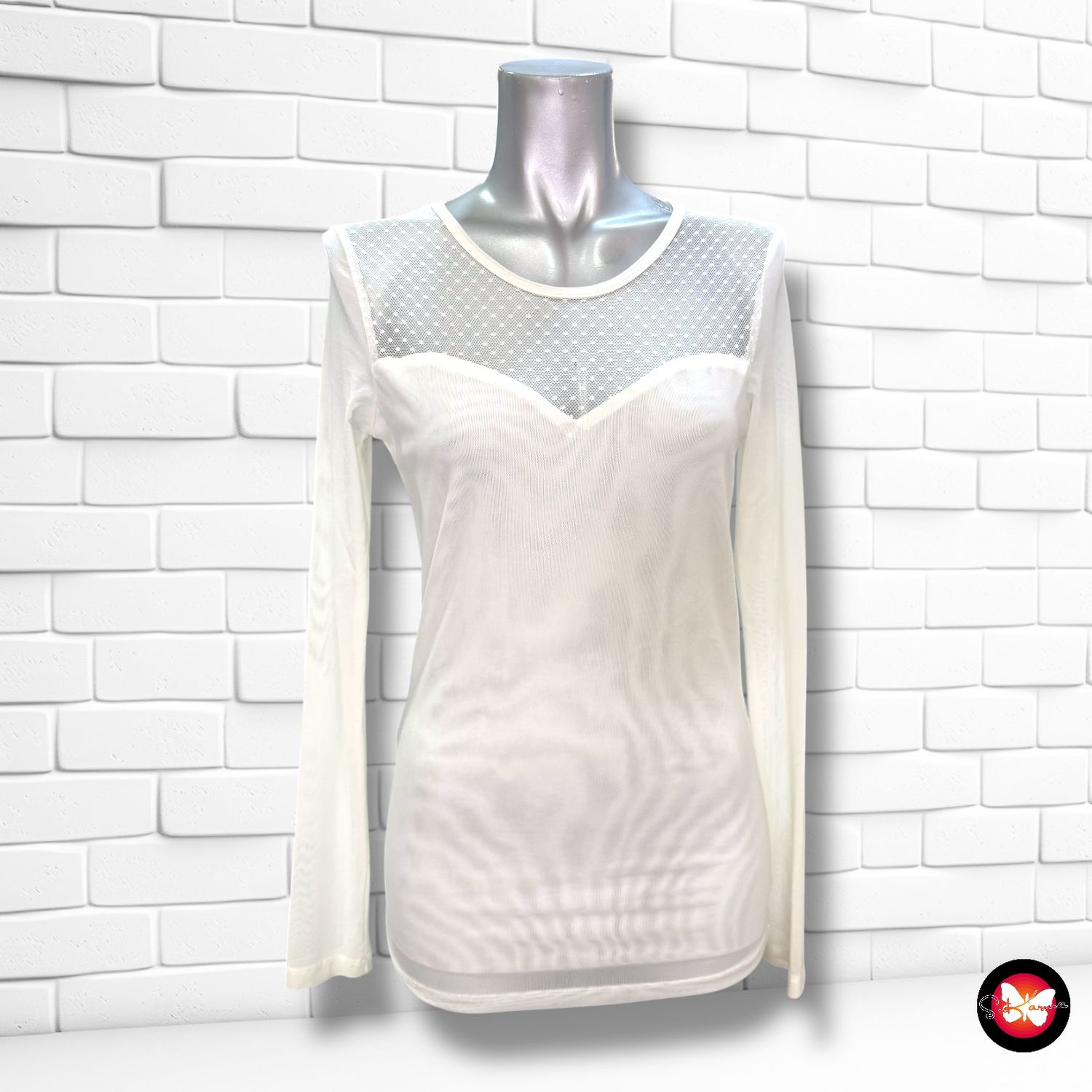 **HOY** Blusa con encaje Talla S