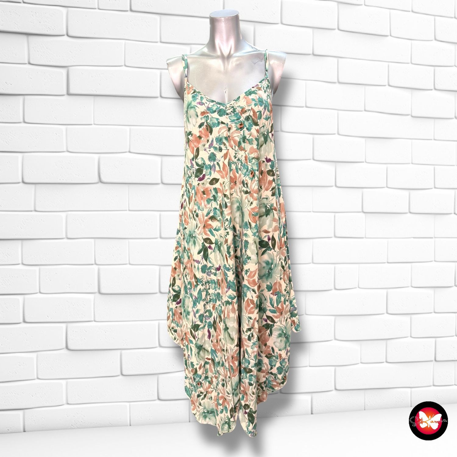 **HOY** Vestido midi de tirantes Talla Única