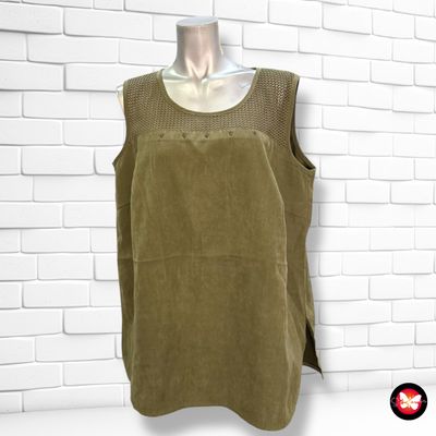 Blusa sin mangas de antelina C&amp;A Talla 46