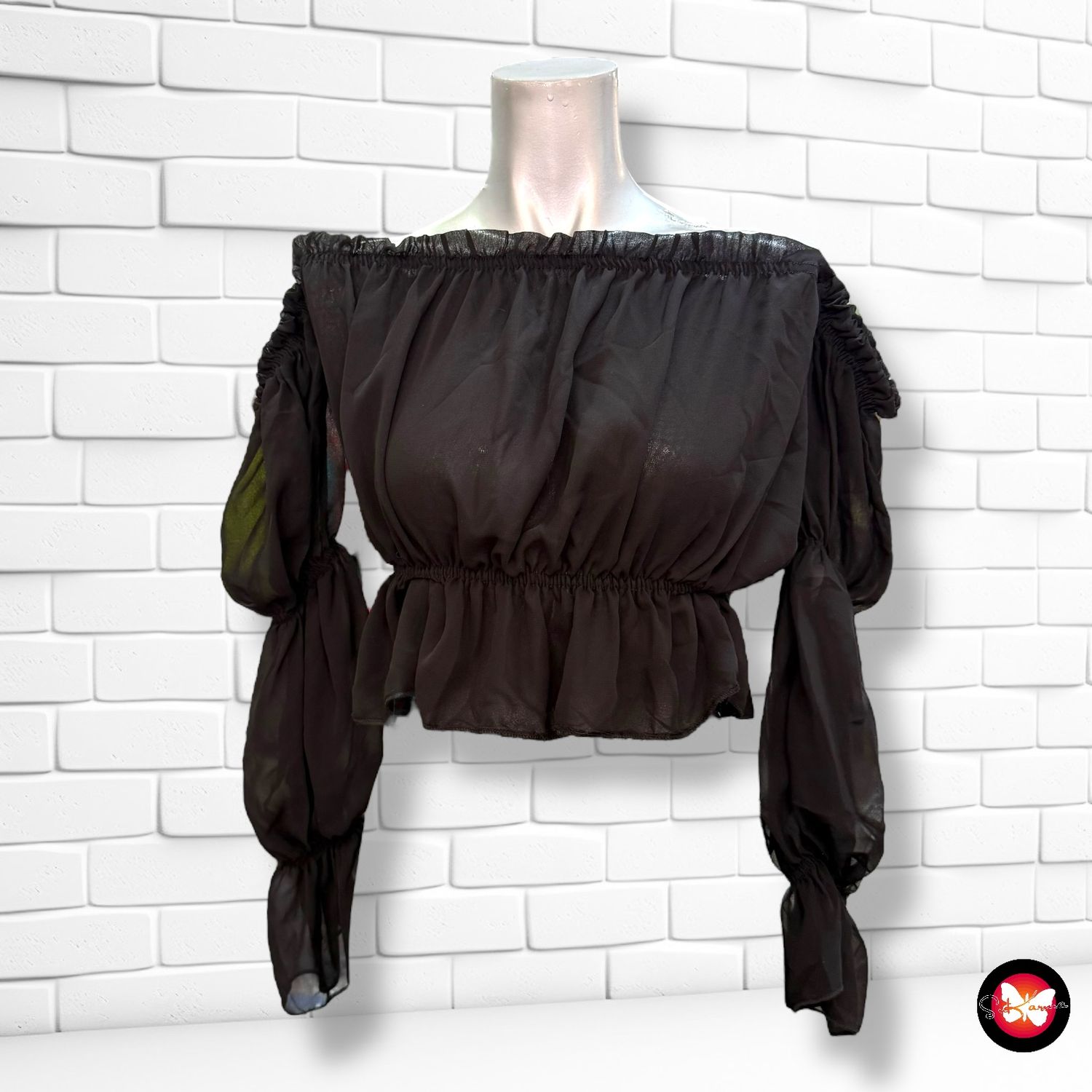 **HOY** Blusa cropped escote barco ARMALIFE Talla S