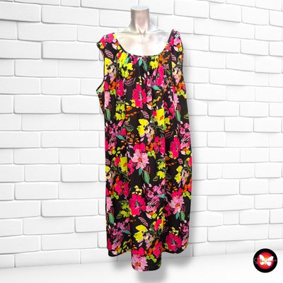 **HOY** Vestido midi sin mangas con flores Talla 60