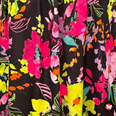 Vestido midi sin mangas con flores Talla 60