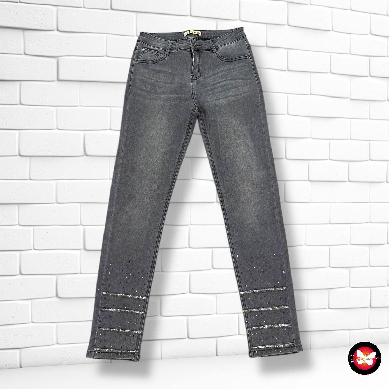 **HOY** Pantalón vaquero con brillos ONADO Talla 36
