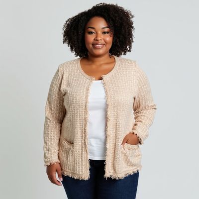 **HOY** Chaqueta tipo tweed OVS Talla XL