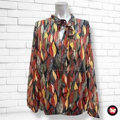 Blusa de manga larga con lazada CASSI’S Talla 46