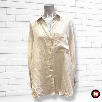 **HOY** Camisa de manga larga de lino OYSHO Talla M (grande)