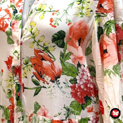 **HOY** Vestido largo de flores ZARA Talla S