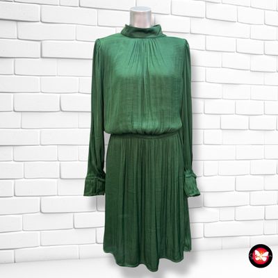Vestido de manga larga satinado MANGO Talla L