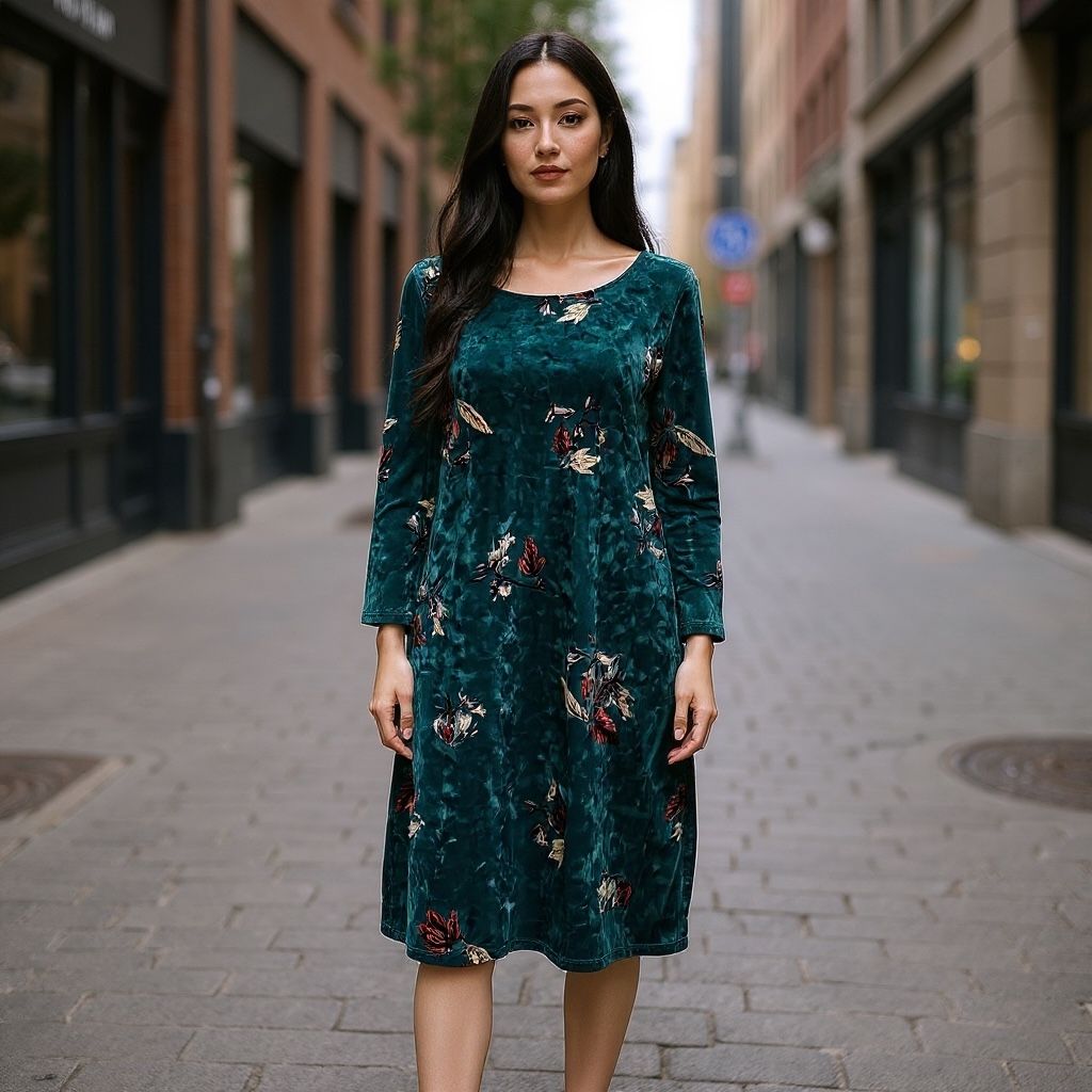 **HOY** Vestido de terciopelo VILA Talla S