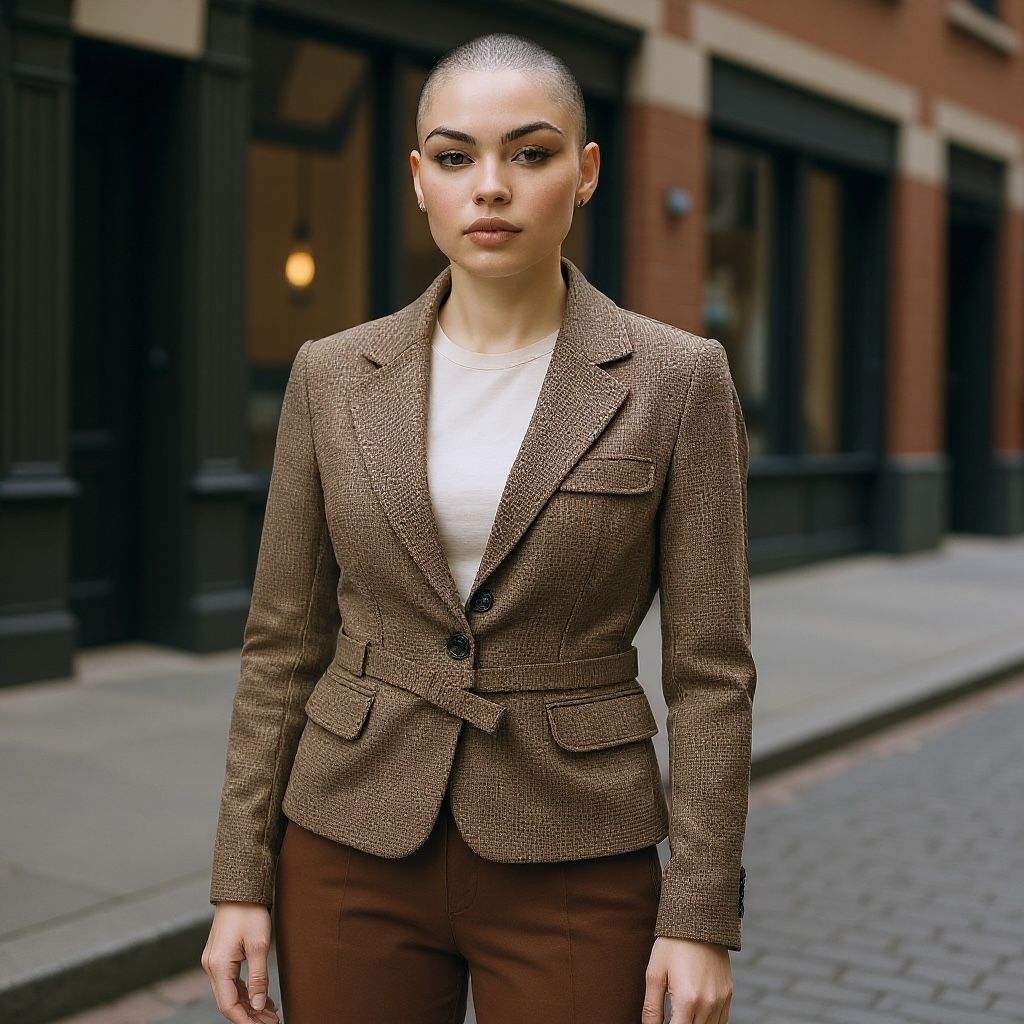 Blazer con cinturón H&amp;M Talla 38