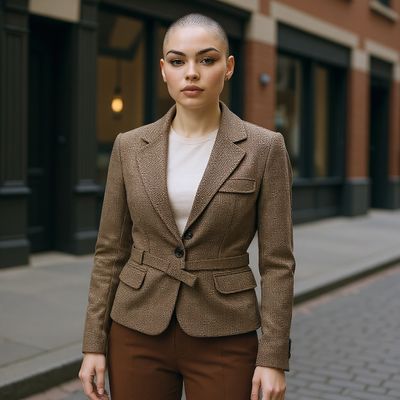 Blazer con cinturón H&amp;M Talla 38