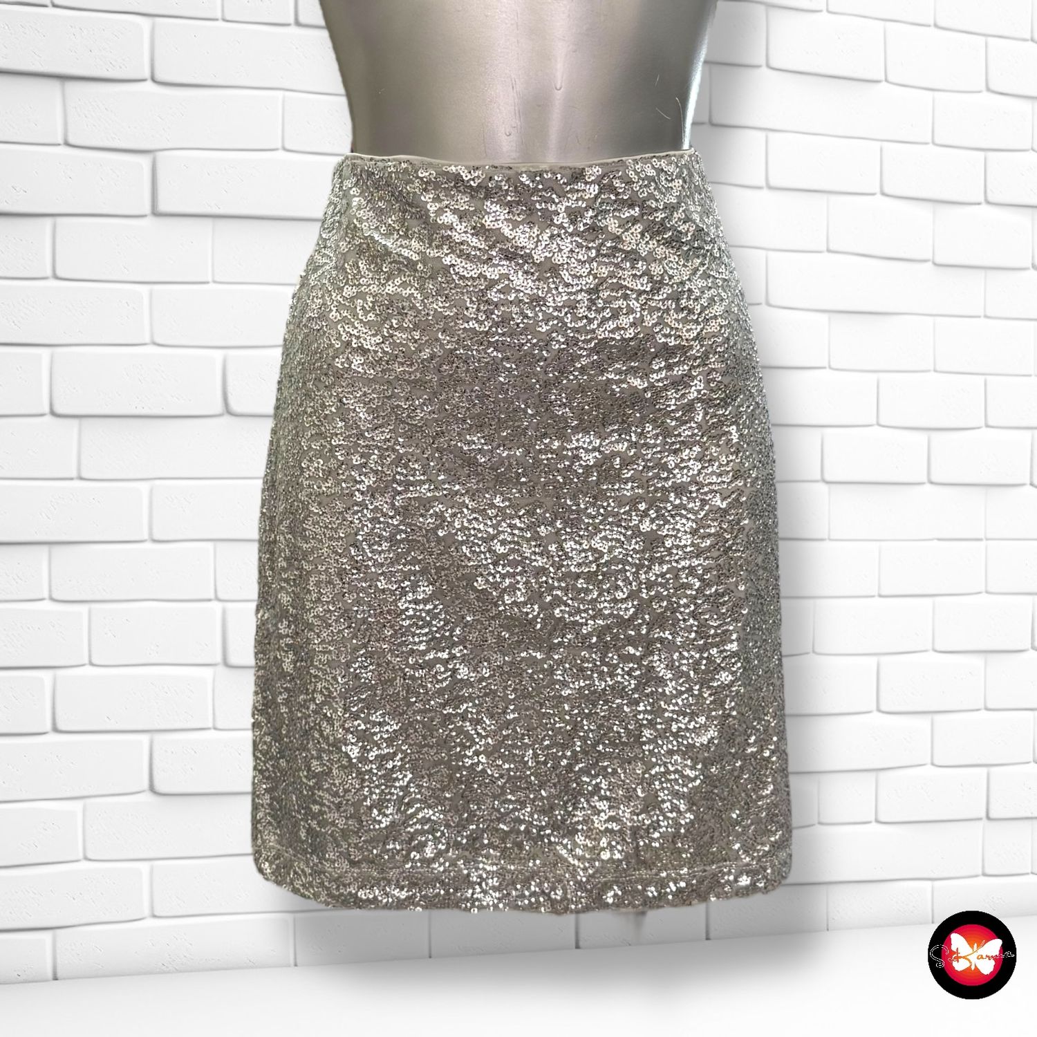 Falda de noche de lentejuelas Talla M (grande)