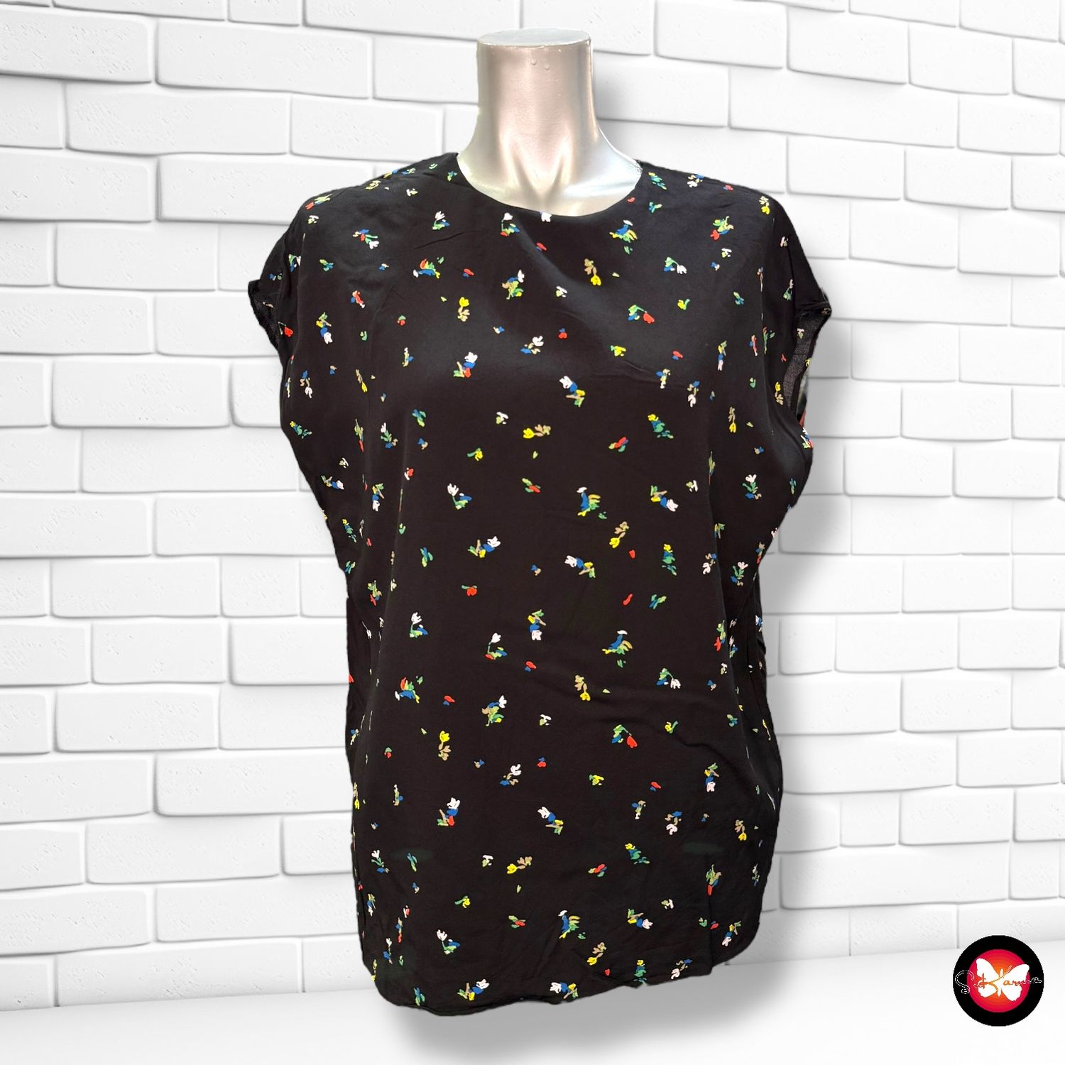 Blusa de manga corta con florecitas PARIS ATELIER &amp; OTHER STORIES Talla 36