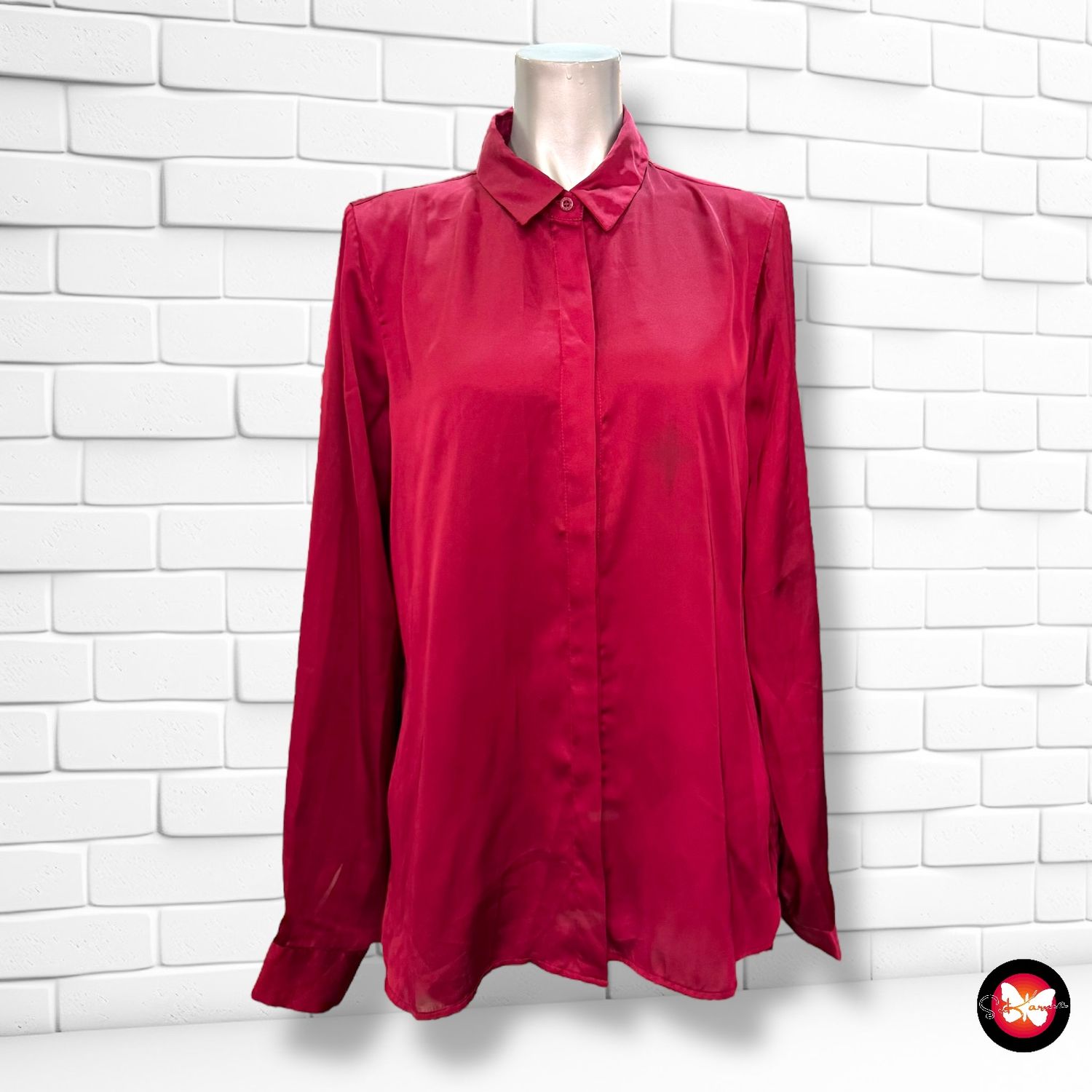 **HOY** Camisa de manga larga satinada COSTES Talla M