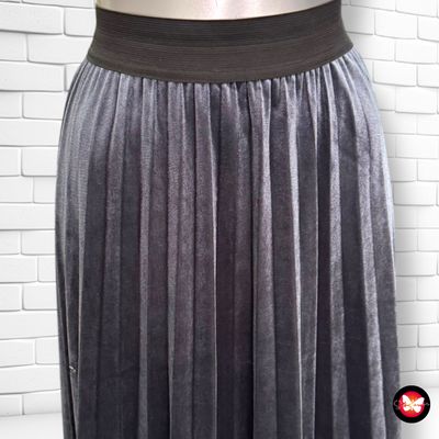 **HOY** Falda larga de noche plisada de terciopelo BODYFLIRT Talla 44/46