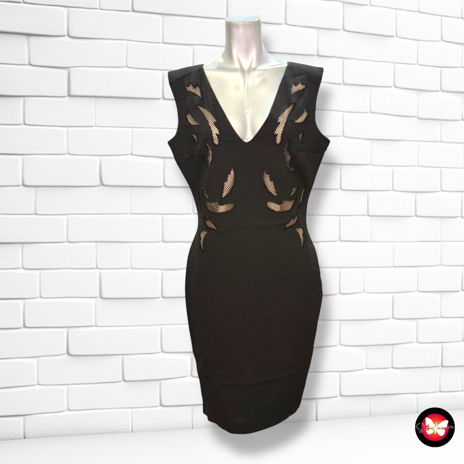 **HOY** Vestido de noche con rejilla CHILIA Talla 40