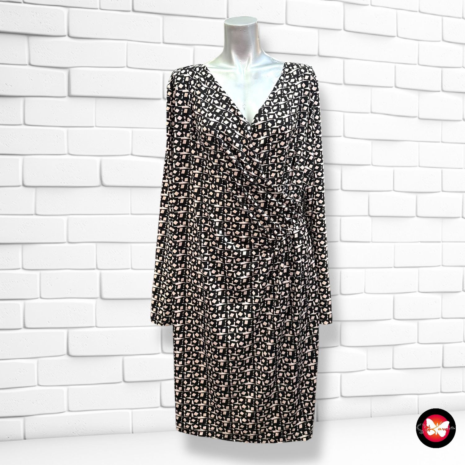 **HOY** Vestido escote cruzado estampado BEL&amp;BO Talla 46