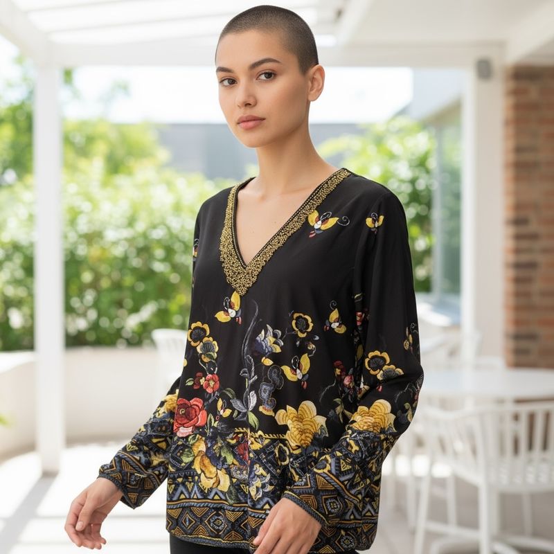Blusa de manga larga K-DESIGN Talla M