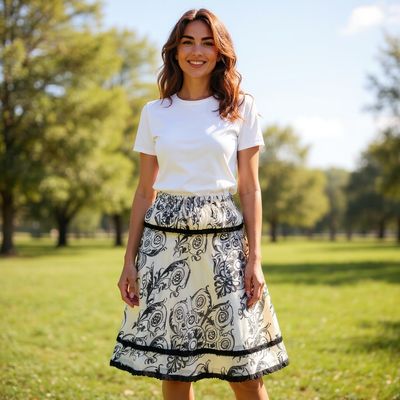 Falda de gasa MANGO Talla 42