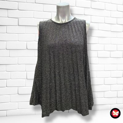 Blusa de noche de lurex plisada Talla Única