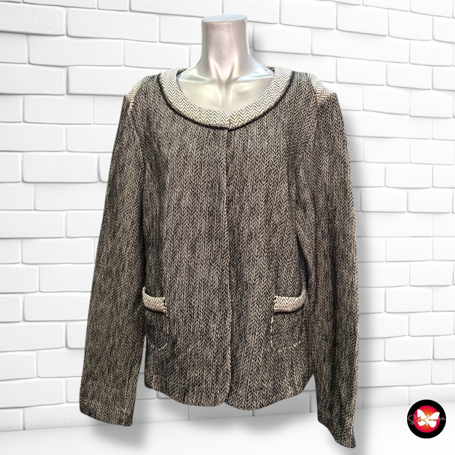 **HOY** Chaqueta de punto tipo tweed ONE STEP Talla 44