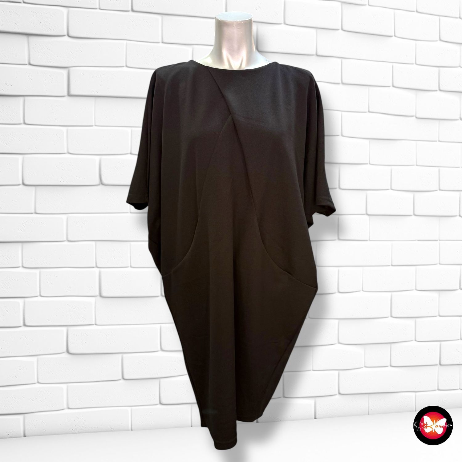 Vestido corte mariposa ASTRID| BLACK LABEL Talla M (grande)